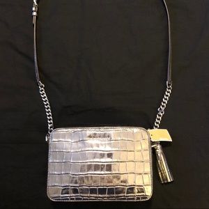 MICHAEL KORS Gunmetal CROSSBODY Bag